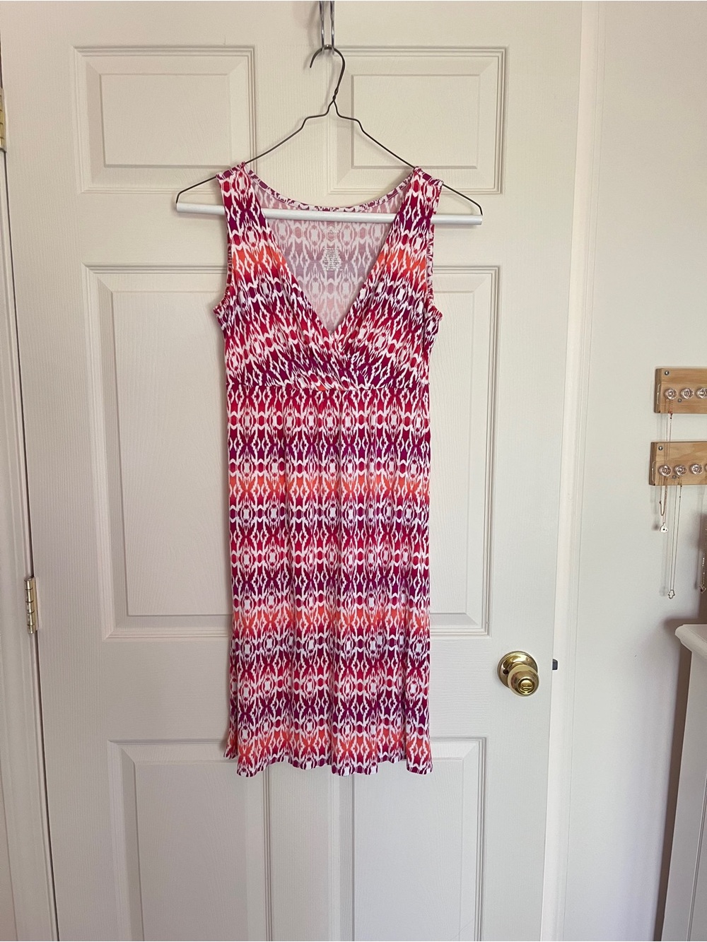 St John’s Bay pink Aztec print dress size small